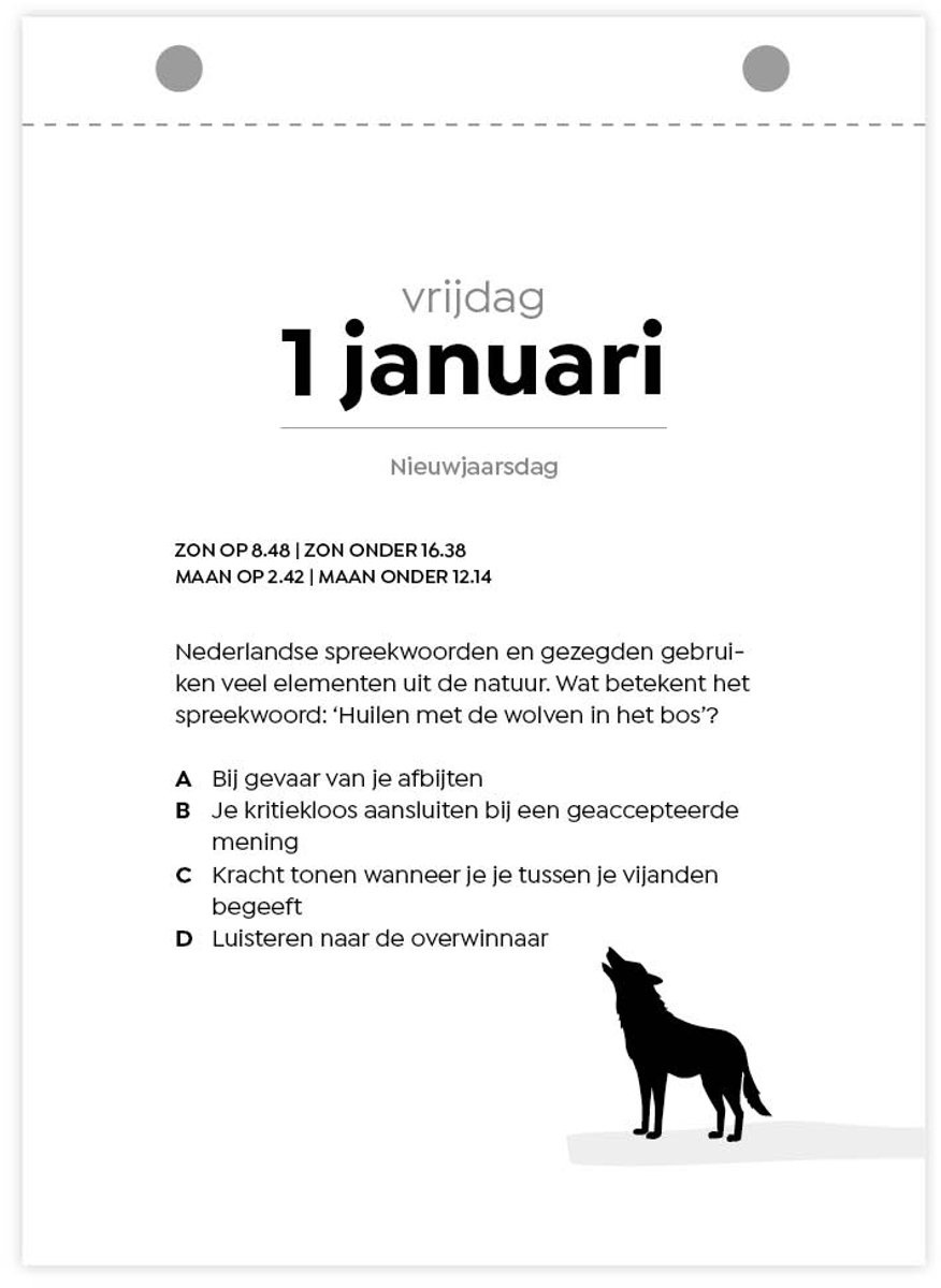Natuurscheurkalender 2027