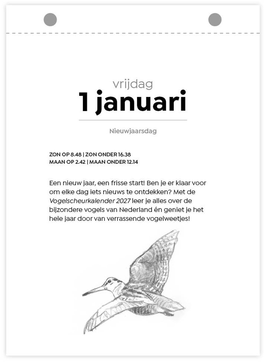 Vogelscheurkalender 2027