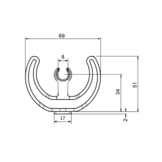 Clippy Lyre Holder (single)