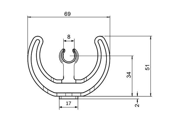 Clippy Lyre Houder (enkel)