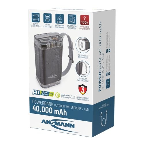 Ansmann Outdoor Powerbank 40.000 mAh