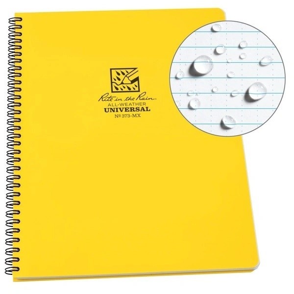Rite in the Rain Waterproof Side Spiral Notebook A4