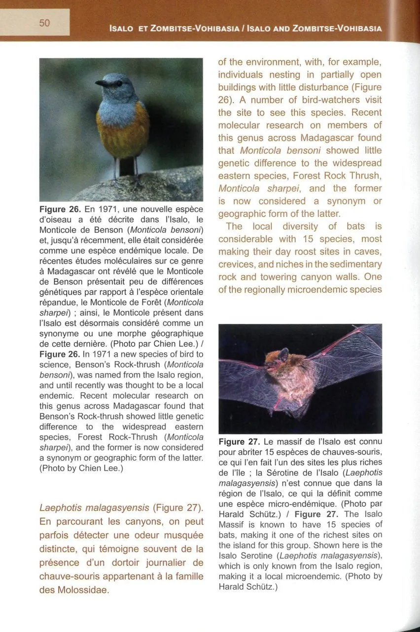 Les Aires Protégées de l’Isalo et Zombitse-Vohibasia dans le Centre Sud-Ouest de Madagascar / The Protected Areas of Isalo and Zombitse-Vohibasia in Central Southwestern Madagascar