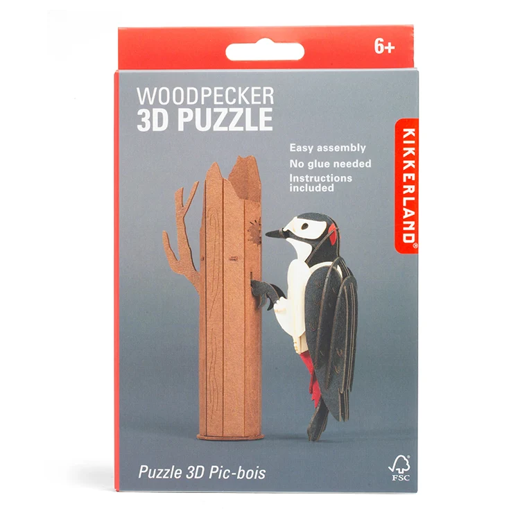 Kikkerland 3D Puzzle Woodpecker