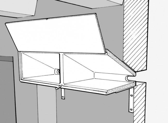 Schwegler Wigvormige Gierzwaluwkast (Drempelkast)