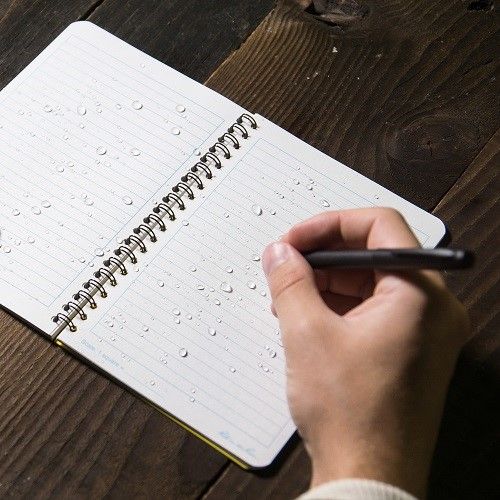 Wasserdichtes Seitenspirales Notizbuch