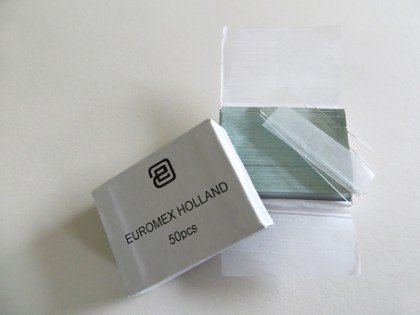 Slides 76 x 26 mm, edges cut