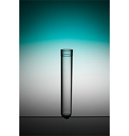 Test tube plastic 13 x 75 mm + cap (100 pieces) sterile