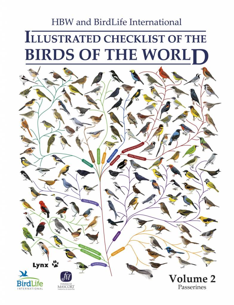 HBW and Birdlife International Illustrated Checklist of the Birds of the World, Volume 2 - Passerines