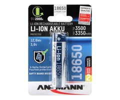 Ansmann 18650 Li-ion batterij 3500 mAh protected (lithium-ion