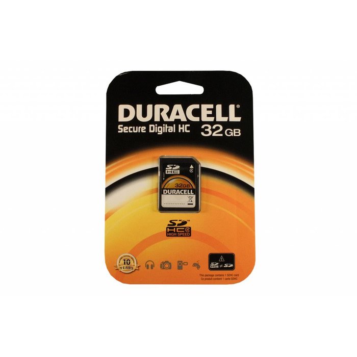 Duracell SD SDHC kaart 32GB class 4
