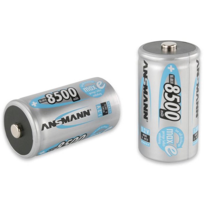 Ansmann oplaadbare D batterijen 8500mAh 2 stuks