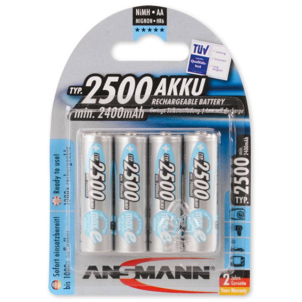 Ansmann AA batterijen 4 stuks Batterijenstunter.nl