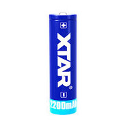 X-tar 18650 Li-ion batterij 2200 mAh protected