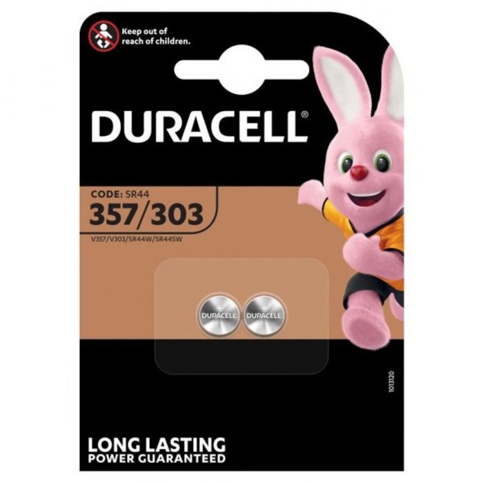 357/303 SR44(S)W SR1154(S)W Duracell 2 stuks