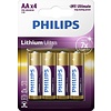 Philips ultra lithium AA batterijen 4 stuks