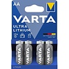 Varta lithium AA batterijen 4 stuks