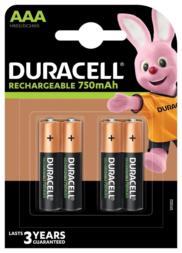 Duracell oplaadbare AAA 750mAh Batterijenstunter.nl