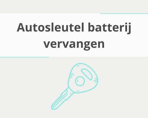 Eenvoudig de batterij van je autosleutel vervangen doe je zo
