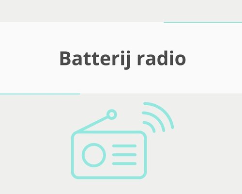 Batterij radio