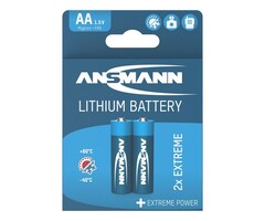 Ansmann extreme lithium AA batterijen 2 stuks