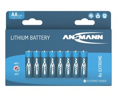 Ansmann extreme lithium AA batterijen 8 stuks