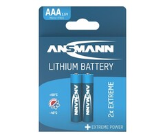 Ansmann extreme lithium AAA batterijen 2 stuks