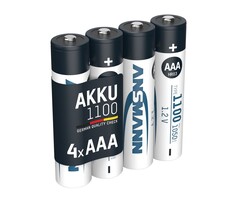 Ansmann oplaadbare AAA batterijen 1100mAh blister 4 stuks
