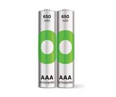 GP oplaadbare AAA batterijen 650mAh DECT 2 stuks