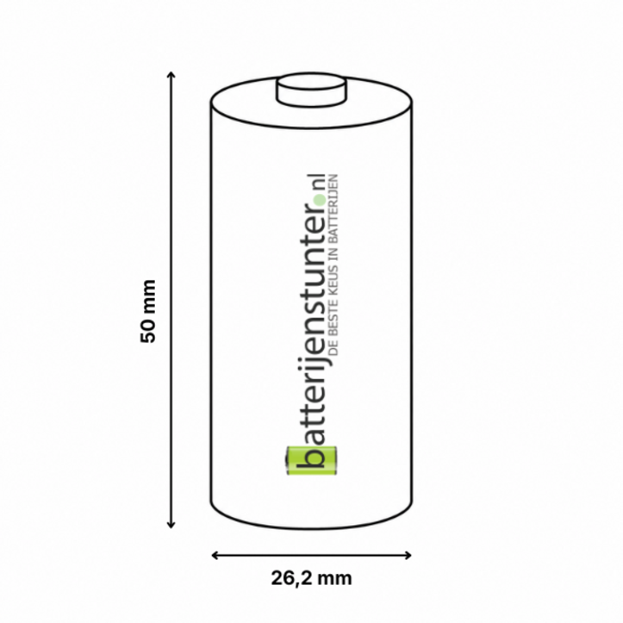 Varta oplaadbare C batterijen 3000mAh 2 stuks