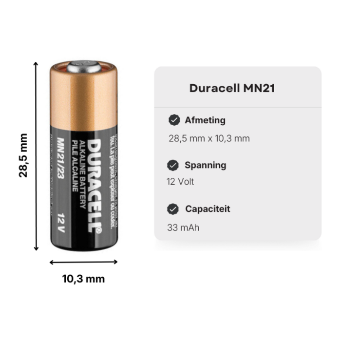 Duracell MN21 batterijen 2 stuks