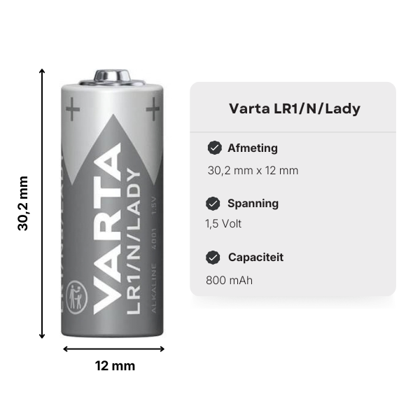 Varta LR1/N/Lady batterij