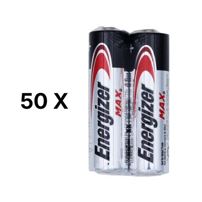 Energizer Max AA batterij 50x folie 2 stuks