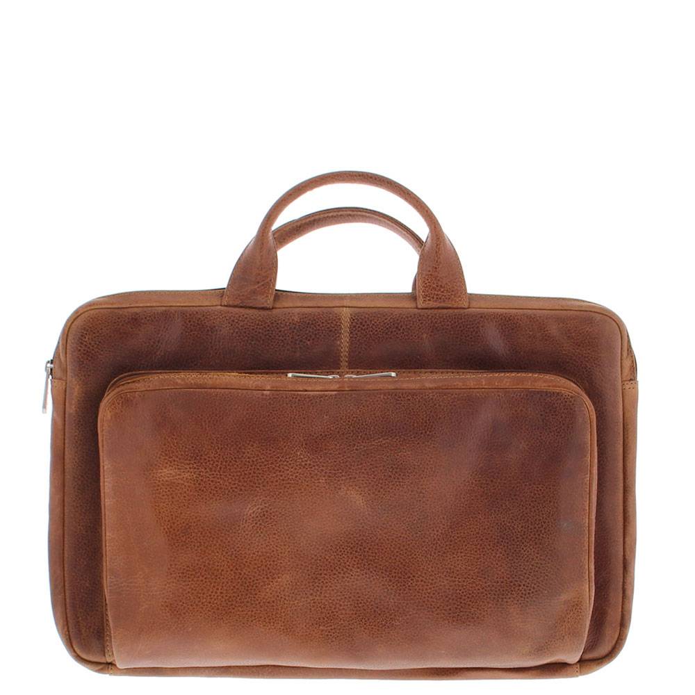 Plevier Zuidas Leren Laptophoes 17,3 inch Cognac Plevier Zuidas Leren Laptophoes 17,3 inch Cognac