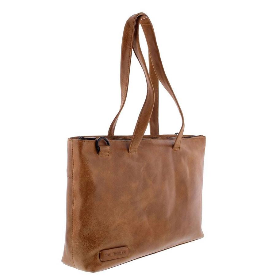 publiek Onderwijs Betrokken Plevier Rutland Dames Laptoptas 15,6 inch Cognac - Tassenwinkel.nl