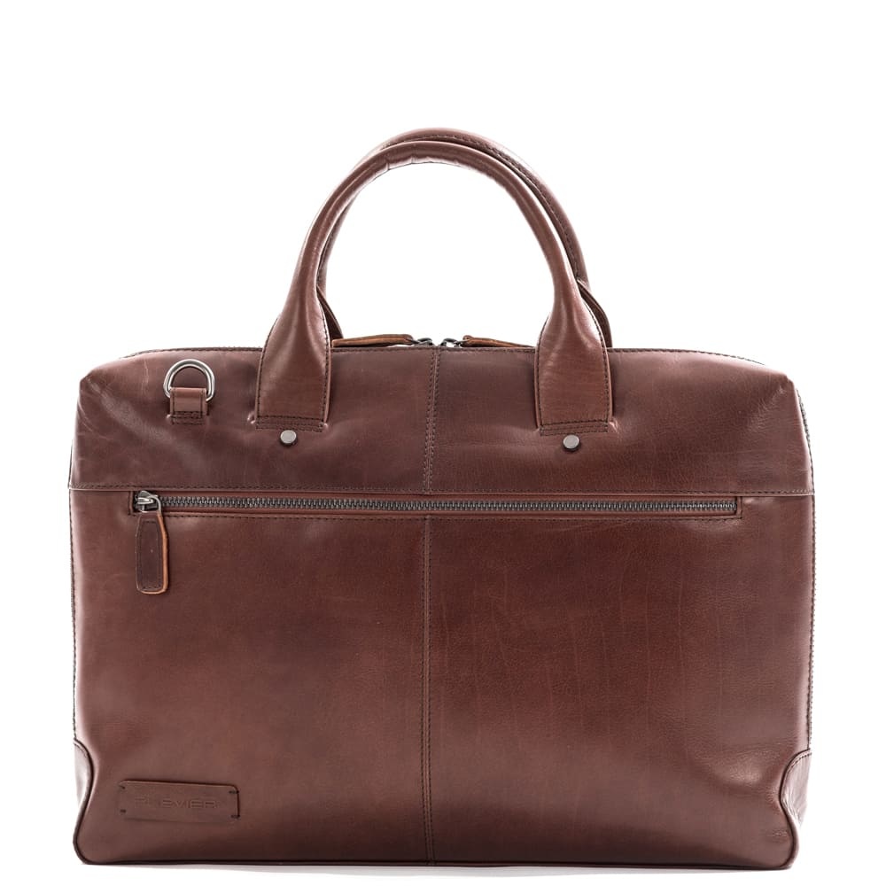 Plevier Flint 15,6 inch laptoptas Donker Bruin Plevier Flint 15,6 inch laptoptas Donker Bruin