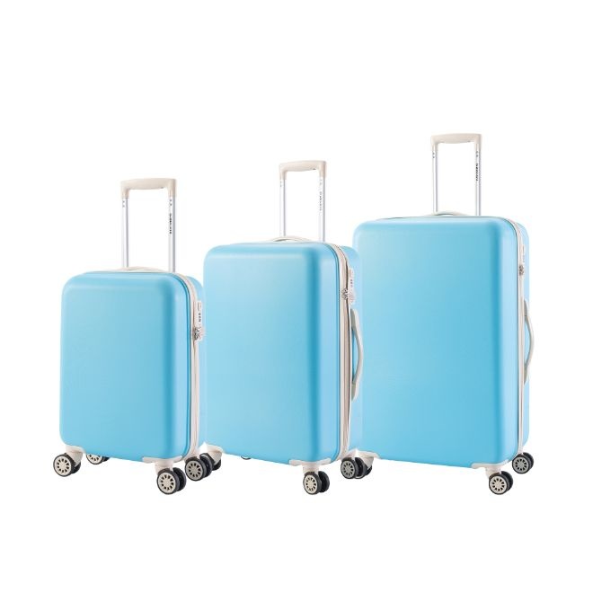 Decent Star-Maxx 3-delige Kofferset pastel blue