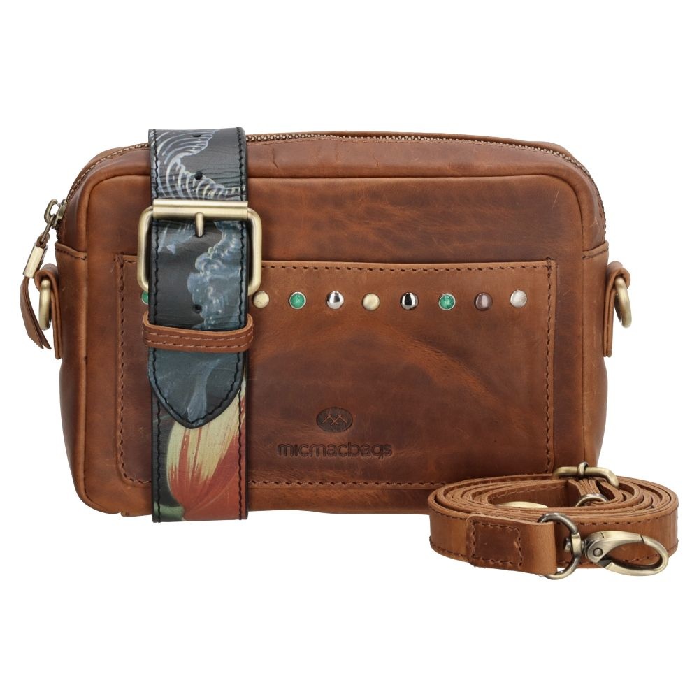 Micmacbags Masterpiece Schoudertas - Cognac