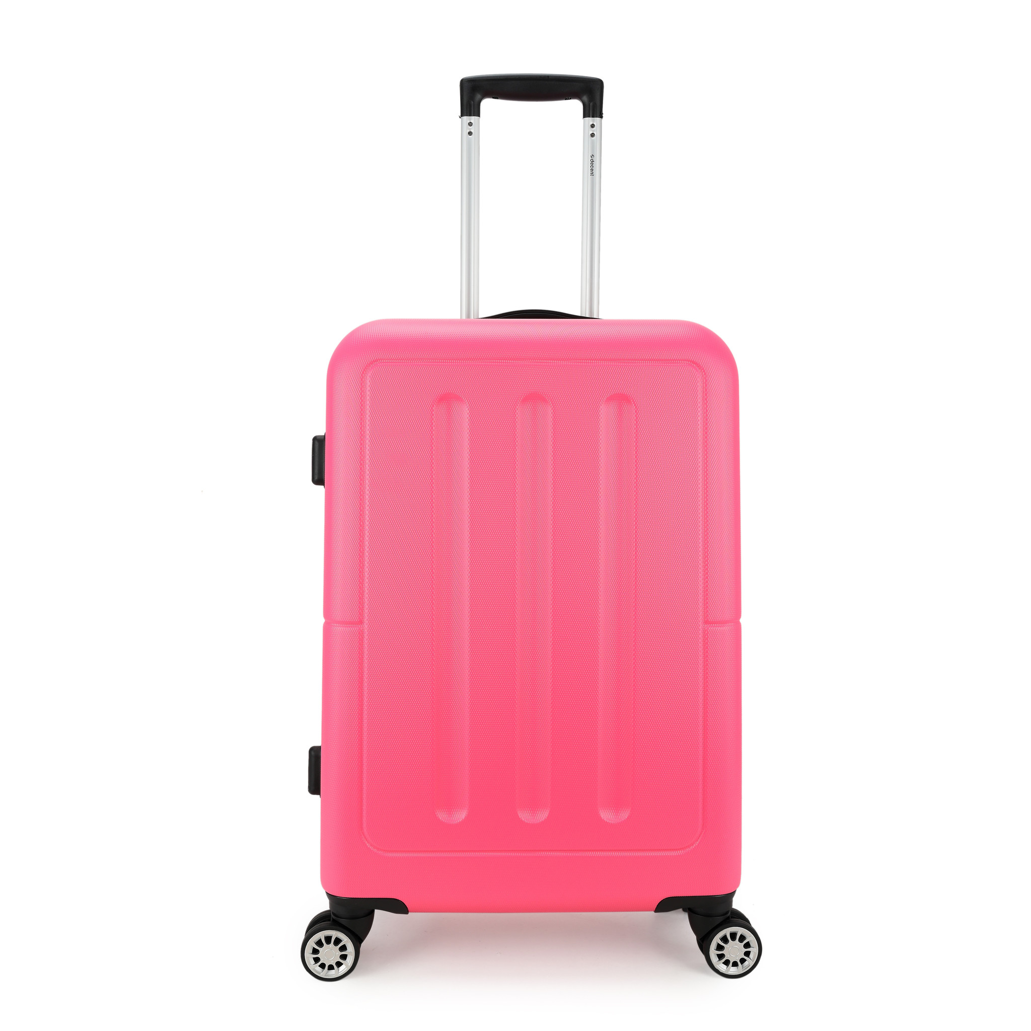 Decent Trolley koffer Neon-Fix 66 roze