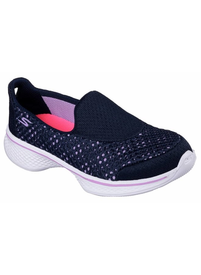 Skechers Go Walk 4 Kindle blauw sneakers meisjes (81118L NVLV)