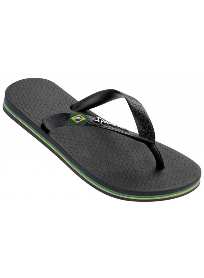 Classic Brasil zwart slippers kids