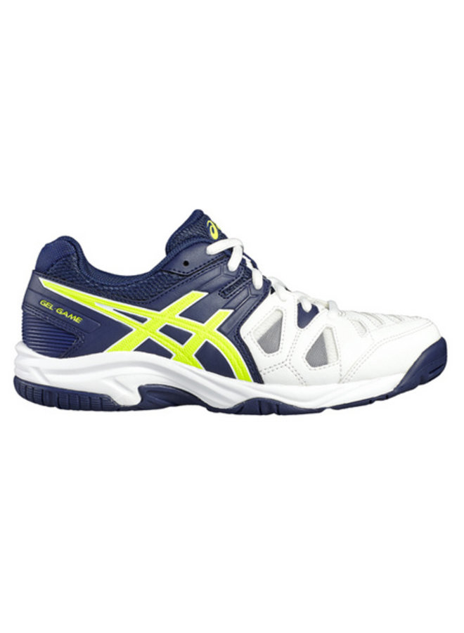 Asics Gel Game 5 GS blauw wit tennisschoenen kids