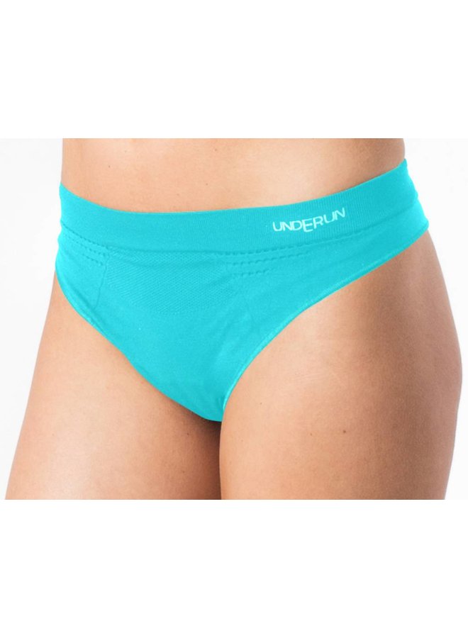 Underun string turquoise sportondergoed dames