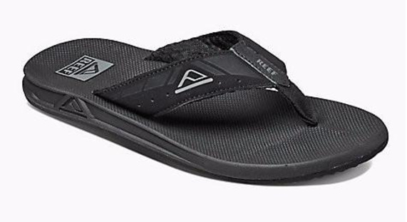 reef phantoms zwart slippers heren (r2046bla) - outletsportschoenen.nl