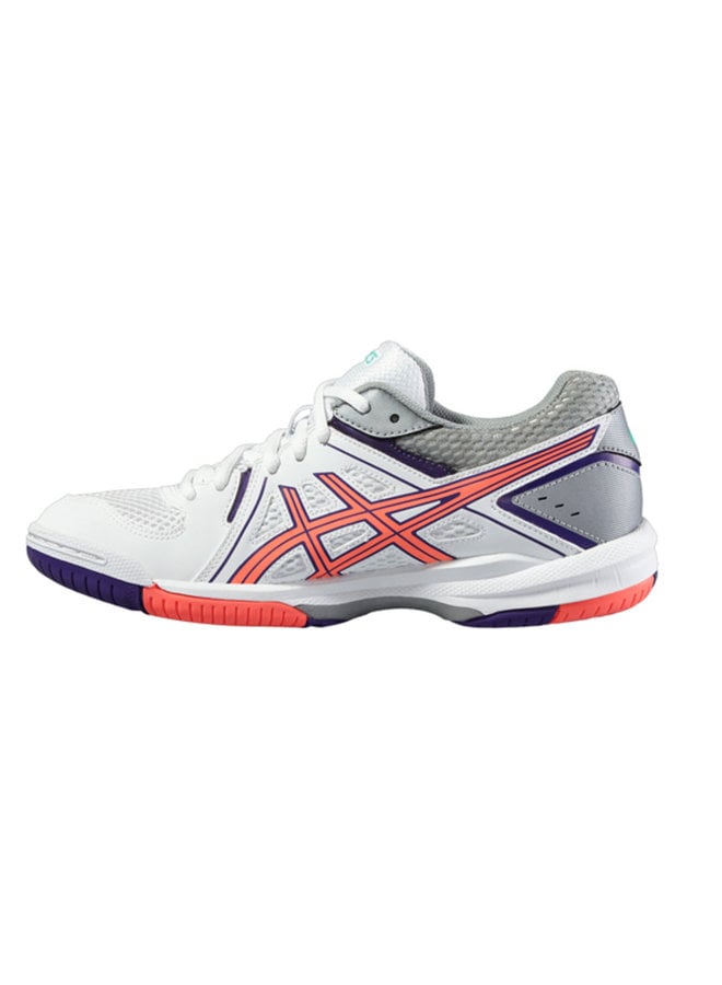 Asics Gel Task wit oranje indoorschoenen dames