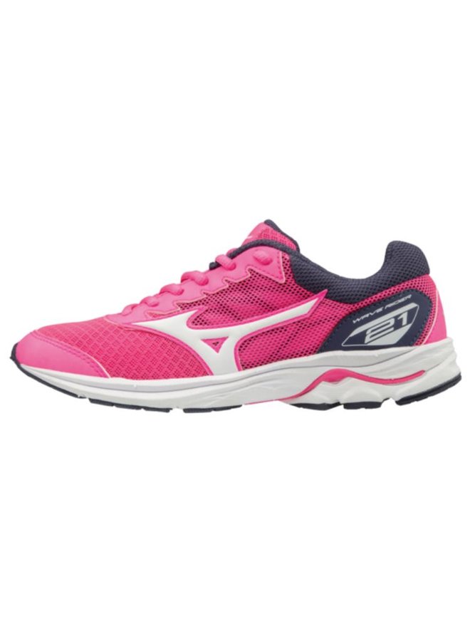 Mizuno Wave Rider 21 Jr roze hardloopschoenen meisjes