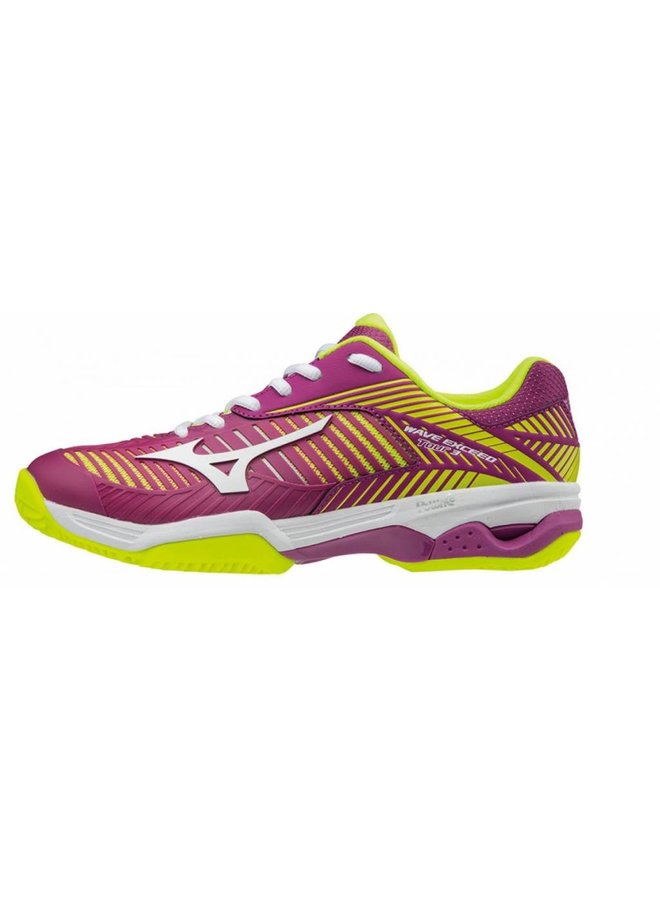 Wave Exceed Tour 3CC paars geel tennisschoenen dames