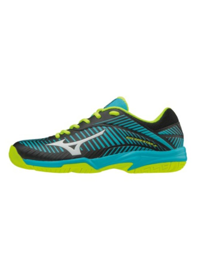 Mizuno Wave Exceed Star Jr 2 CC blauw zwart tennisschoenen kids