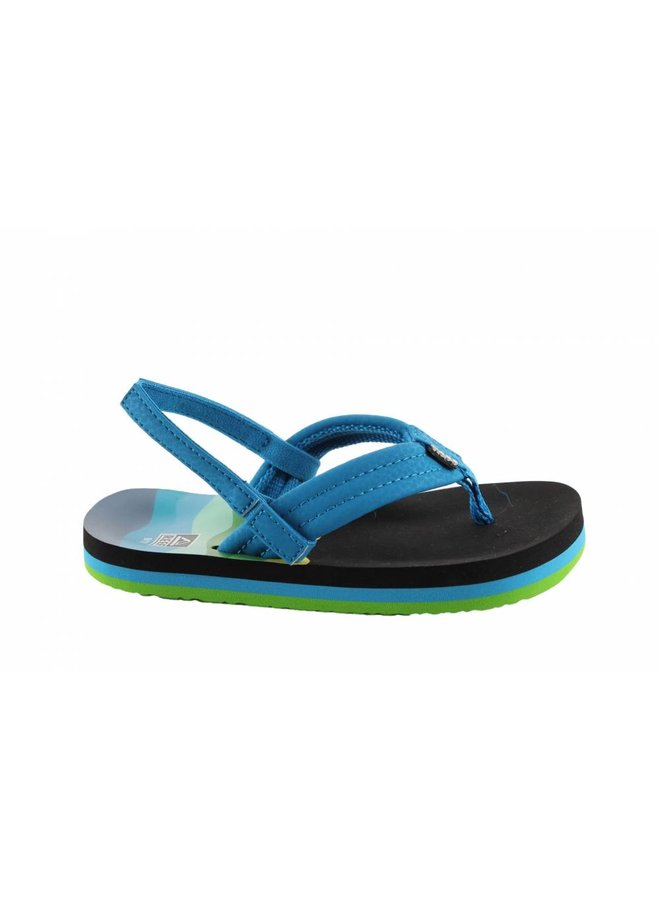 Reef Little AHI blauw groen slippers kids