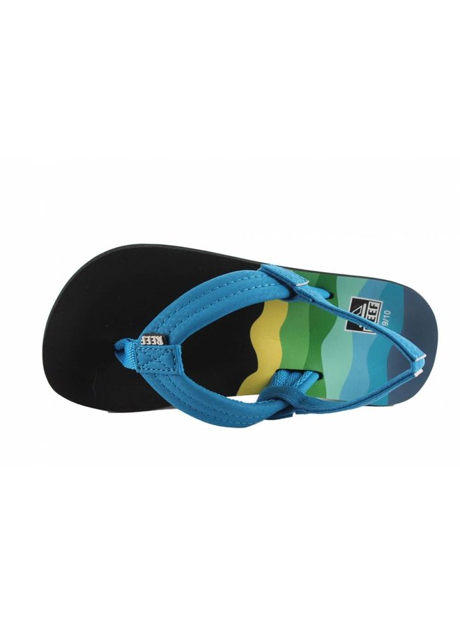 Reef Little AHI blauw groen slippers kids